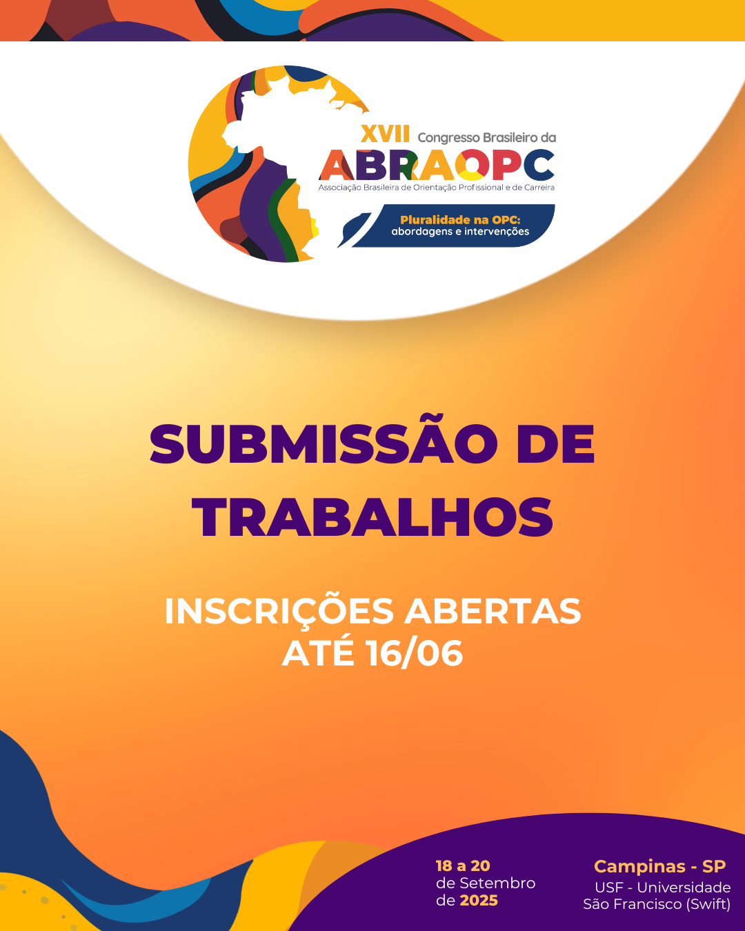 Leia mais sobre o artigo XVII Congresso ABRAOPC – Submissão de trabalho